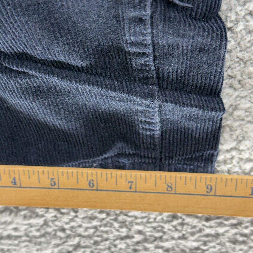 Izod Mens Blue Corduroy Flat Front Casual Straight Fit Leg Pants Size‎ 36x34 - Picture 6 of 8